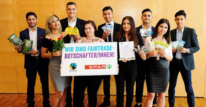 Am 5. Juni 2018 wurden die SPAR-Lehrlinge der SPAR-Akademie Wien als FAIRTRADE-B...