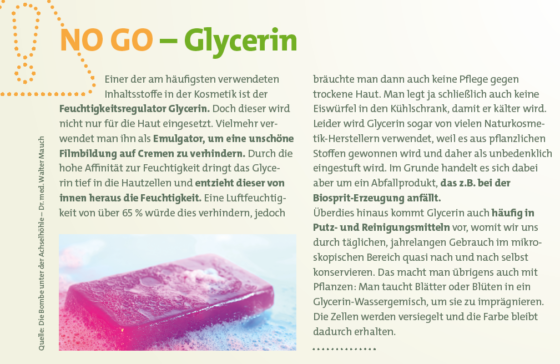 NO GO Ingredient: #Glycerin Unfortunately, many natural cosmetics are also used ...